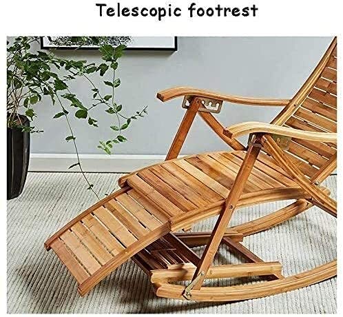 Portable Folding Lounge Chair for Camping, Balcony & Home - All-Season Rocking Rattan Sun Chair | Perfect for Outdoor Relaxation, Patio Lounging & Backyard Comfort