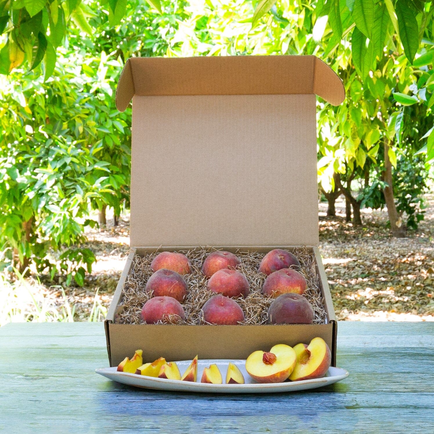 Organic June Honey Peaches - Fresh, Sweet & Juicy Summer Peaches for Eating Fresh, Baking, Canning & Smoothies