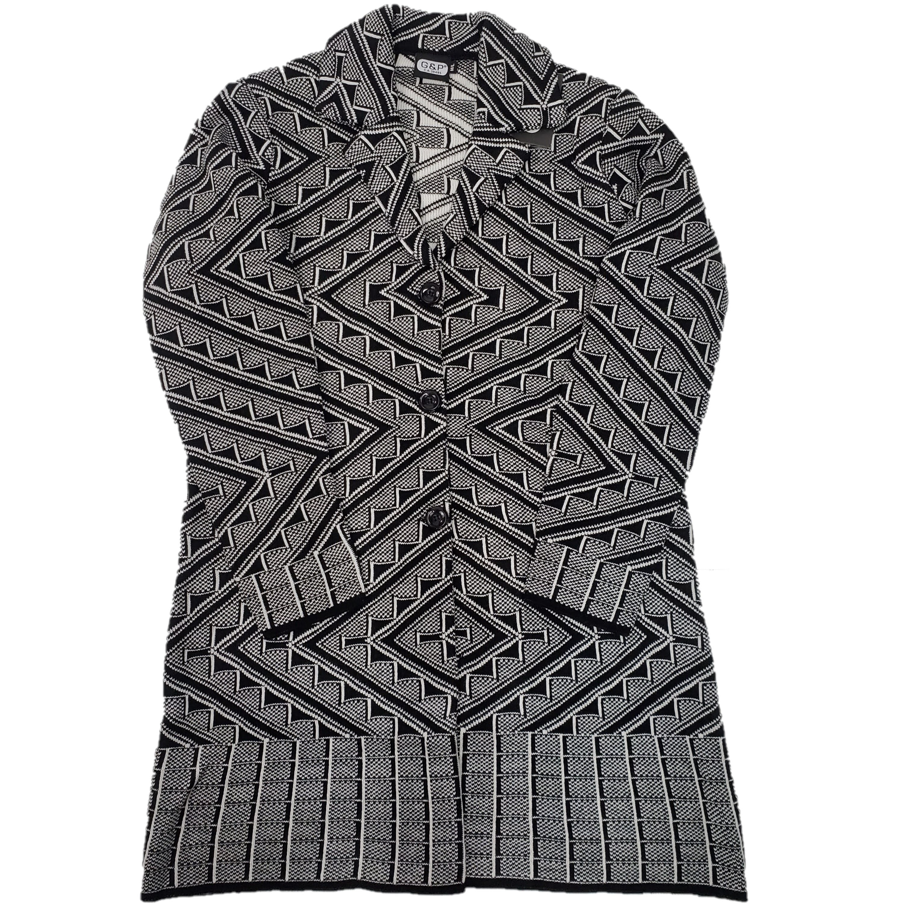 Women's Fashion Knitted Designer Coat - Stylish Winter Warm Outerwear for Casual Outings & Office Wear