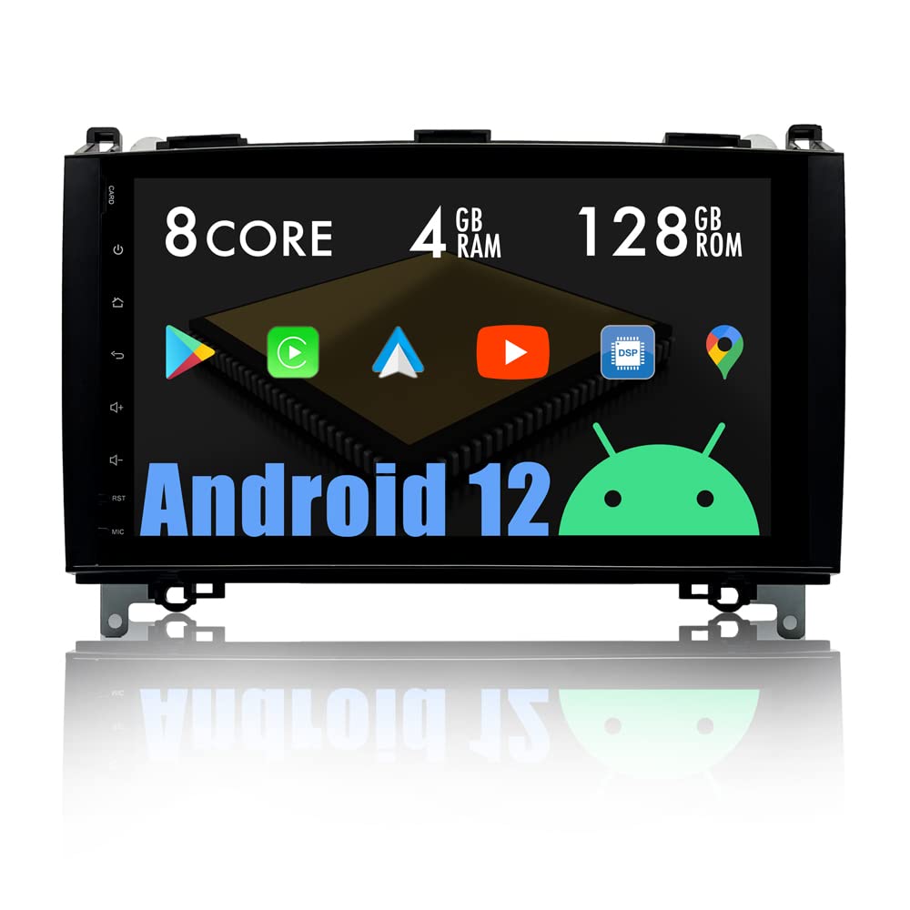 Android 12 Car Stereo with CarPlay & GPS for Mercedes-Benz W245 W169 W906 W639 - 9