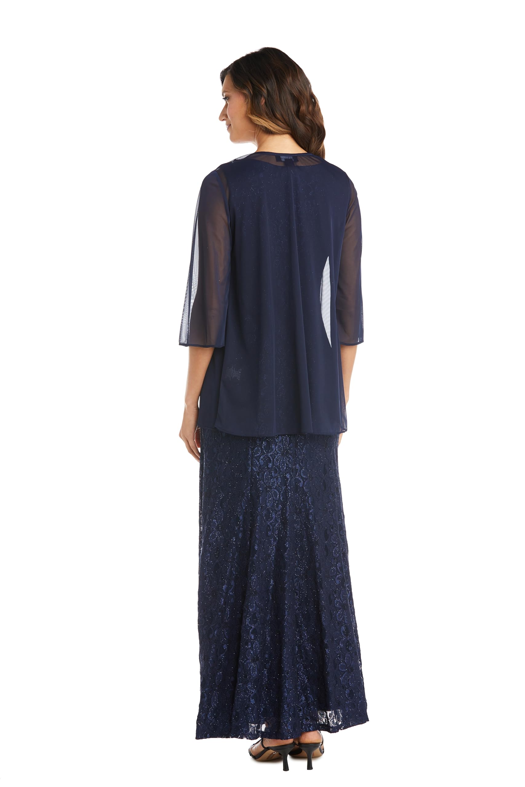 R&M Richards Women's 2-Piece Evening Dress Jacket Set - Elegant Formal Wear for Weddings, Parties & Special Occasions