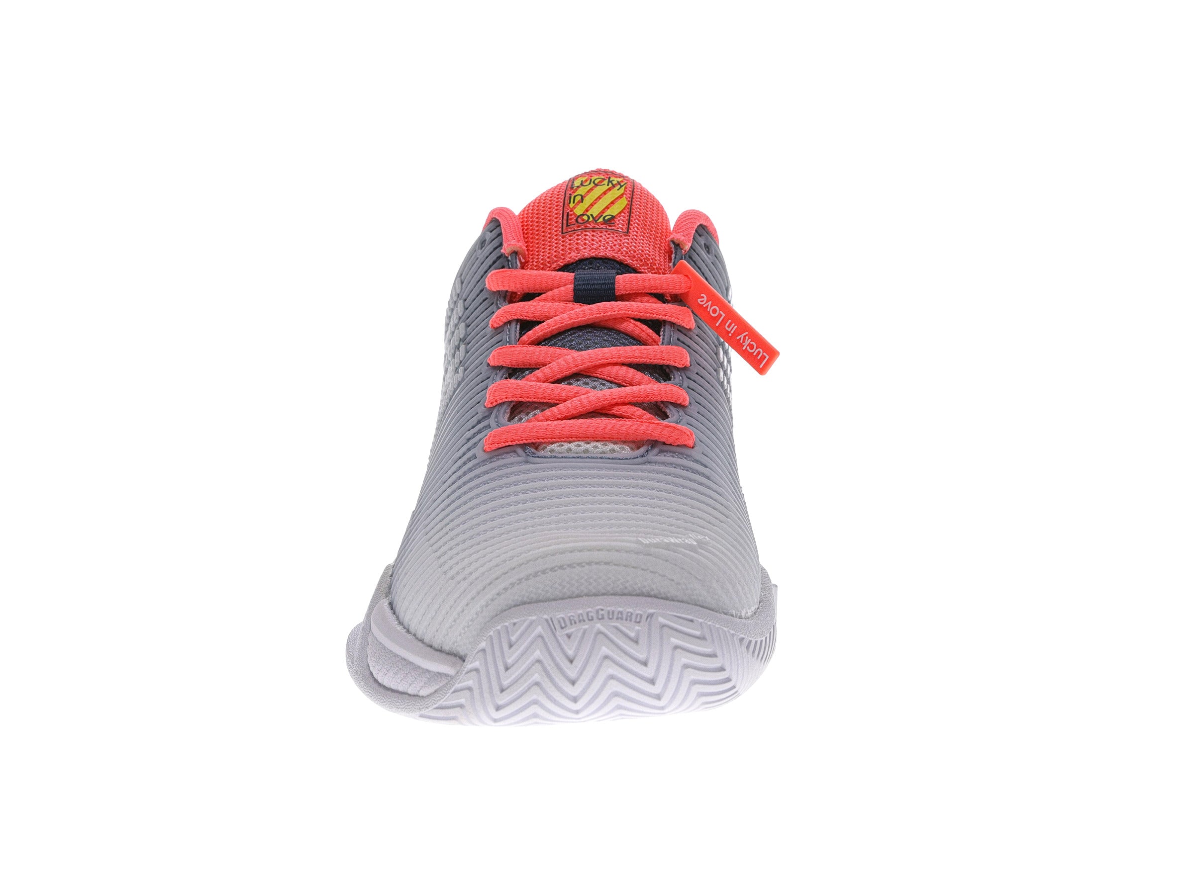 Hypercourt Express 2 Lucky in Love Women's Tennis Shoes - Dark Denim/White/Coral | Lightweight & Comfortable for Court Sports, Casual Wear & Gym Workouts