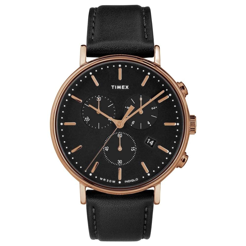 Timex Weekender TW2T60900 38mm Unisex Watch with Peanuts Charlie Brown Leather Strap & Quick-Release - Casual, Office & Everyday Wear