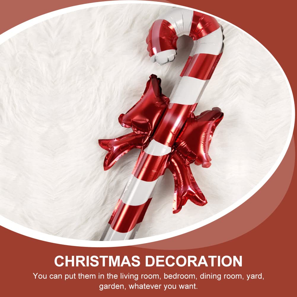 ABOOFAN 12pcs Inflatable Christmas Balloon Decorations - Holiday Candy Canes, Lollipop Ornaments for Xmas Tree, Wall & Party Decor - Perfect for Home, Office & Festive Celebrations