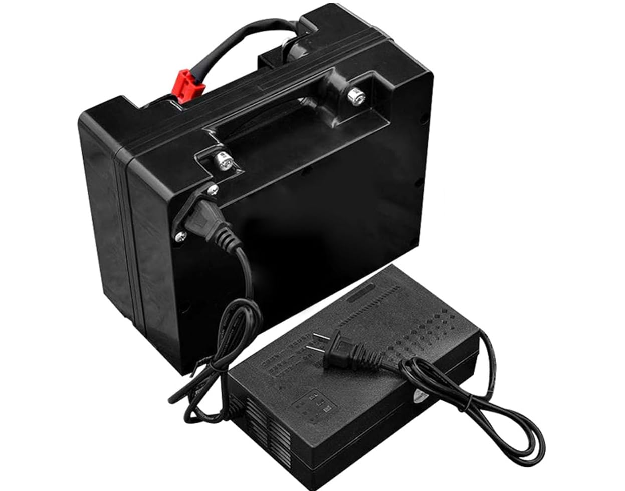 24V 12Ah Electric Wheelchair Rechargeable Battery with 2A Fast Charger - Replacement Power Supply for Mobility Scooters & Wheelchairs - Perfect for Indoor/Outdoor Use & Daily Commuting
