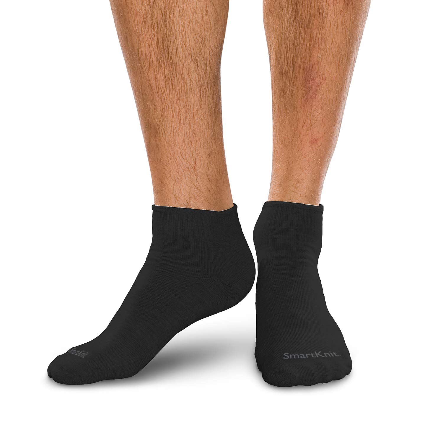 Seamless Diabetic Mini Crew Socks - 3 Pack (6 Pairs) - Ultra Soft Non-Binding Comfort Socks for Men & Women - Ideal for Diabetes, Swollen Feet & All-Day Wear
