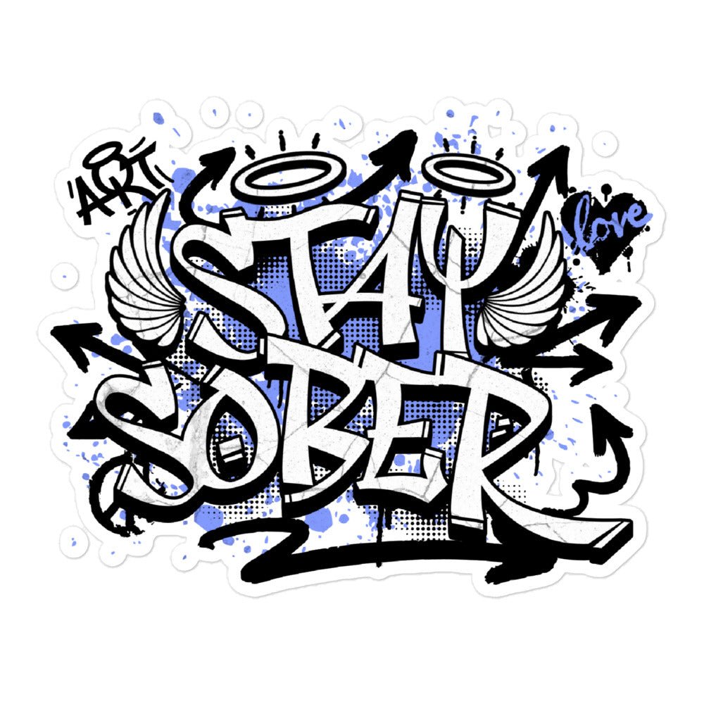 Stay Sober Commitment Sticker - Motivational Reminder for Alcohol-Free Lifestyle - Perfect for AA Meetings, Recovery Journals & Sober Living Spaces