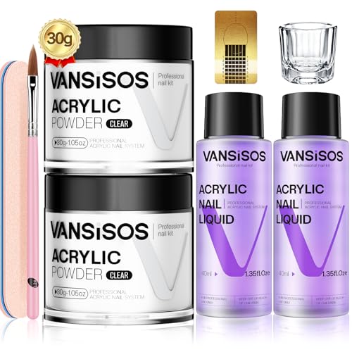 2 pcs clear acrylic nail kit