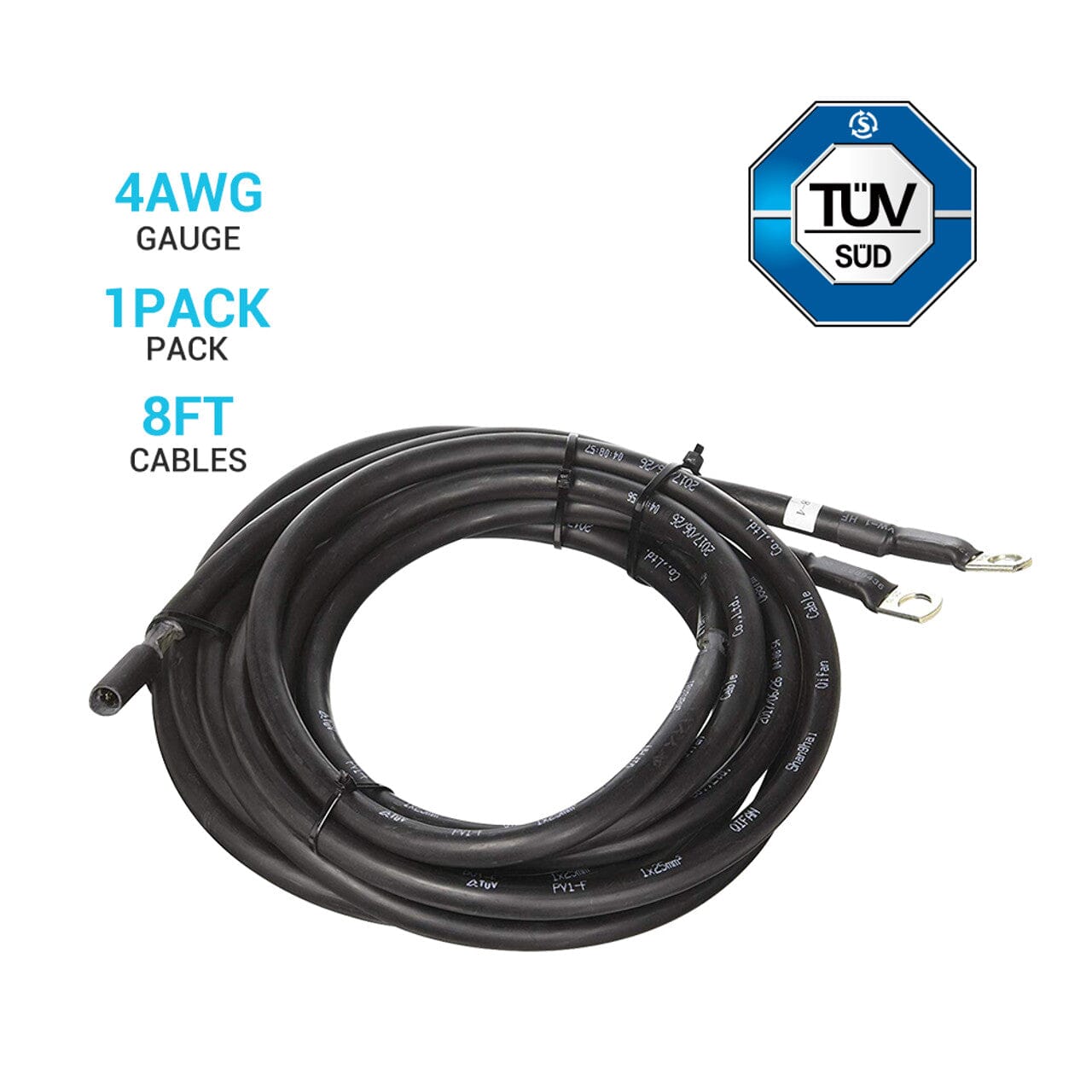 Renogy Battery to Charge Controller Tray Cables with 3/8