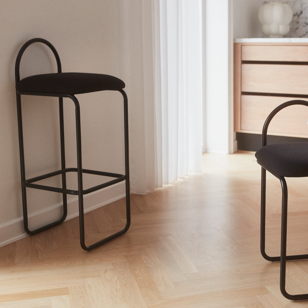 AYTM Angui Bar Stool - Modern Counter Height Bar Chair for Kitchen, Dining & Home Decor - Adjustable Swivel Seat with Metal Frame - Perfect for Breakfast Bars, Islands & Pub Tables