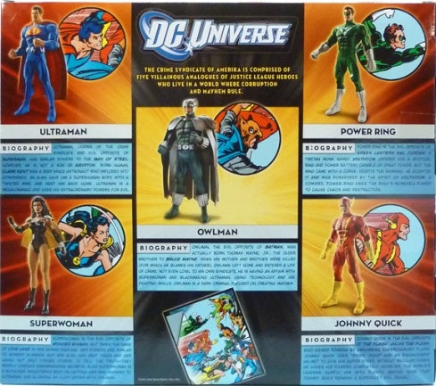 DC Universe Crime Syndicate of Amerika Action Figure Collectible Box Set - Supervillain Team for Display & Comic Book Fans | Perfect for Home Decor, Office Display & Comic Conventions