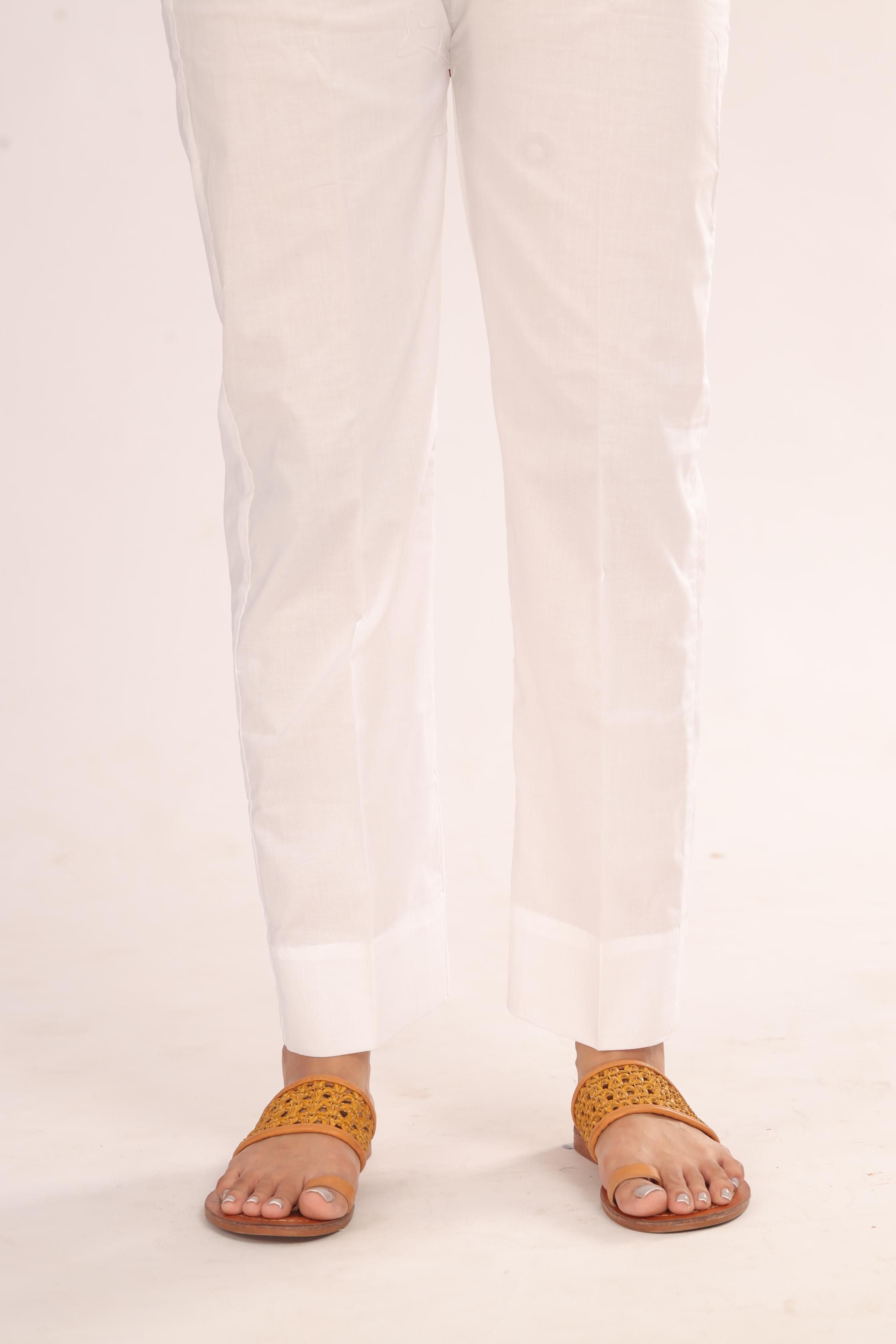 Stonez Cotton Off-White Casual Trousers for Men & Women - Perfect for Office Wear, Travel & Everyday Comfort