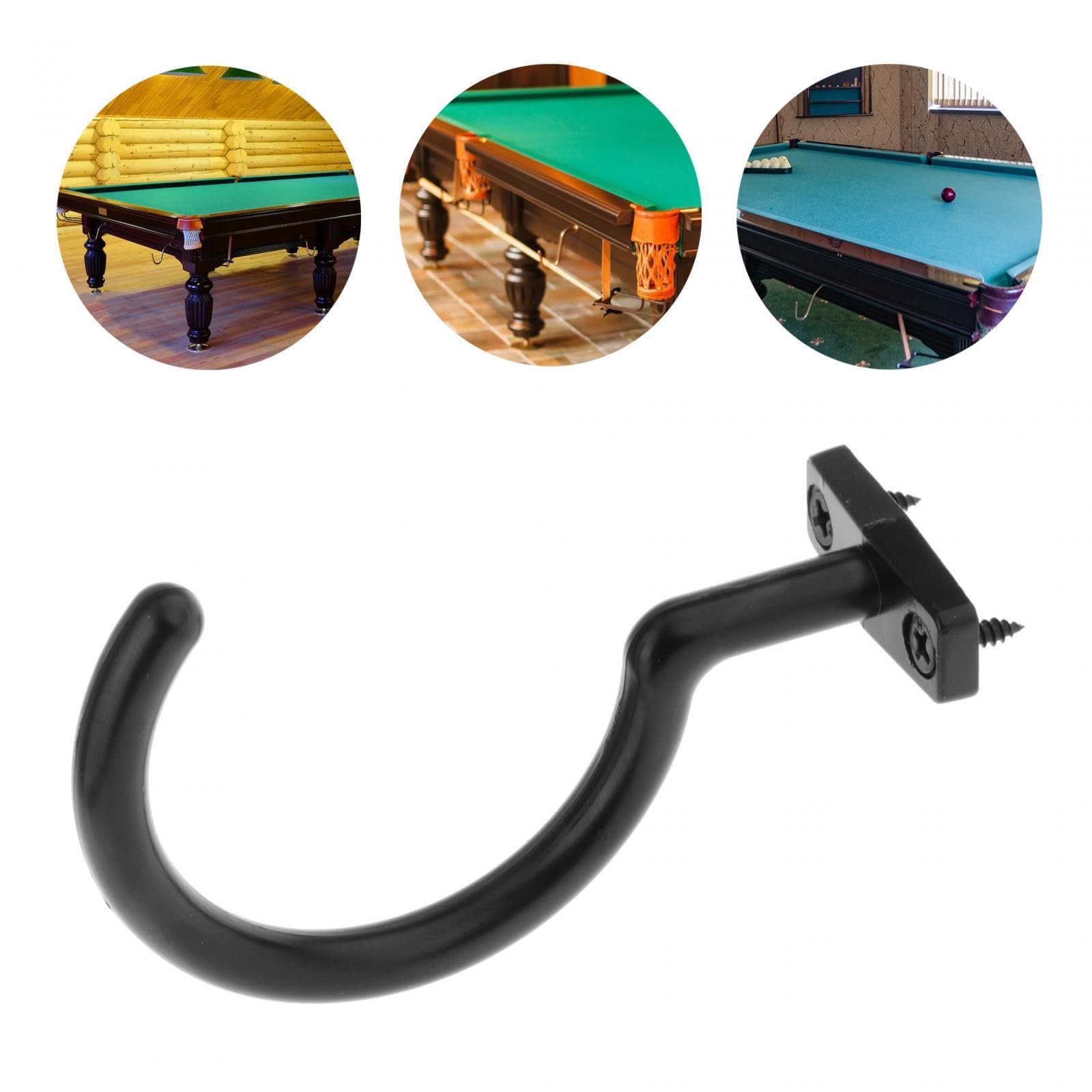 Metal Snooker Cue Hook with Bridge Rod - Pool Table Accessories for Game Setup