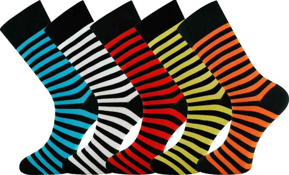 Premium Men's Crew Socks 6-Pack Gift Box - Soft Cotton Comfortable Athletic Casual Socks for Everyday Wear, Workout & Gifts - Black/Gray/White Assorted