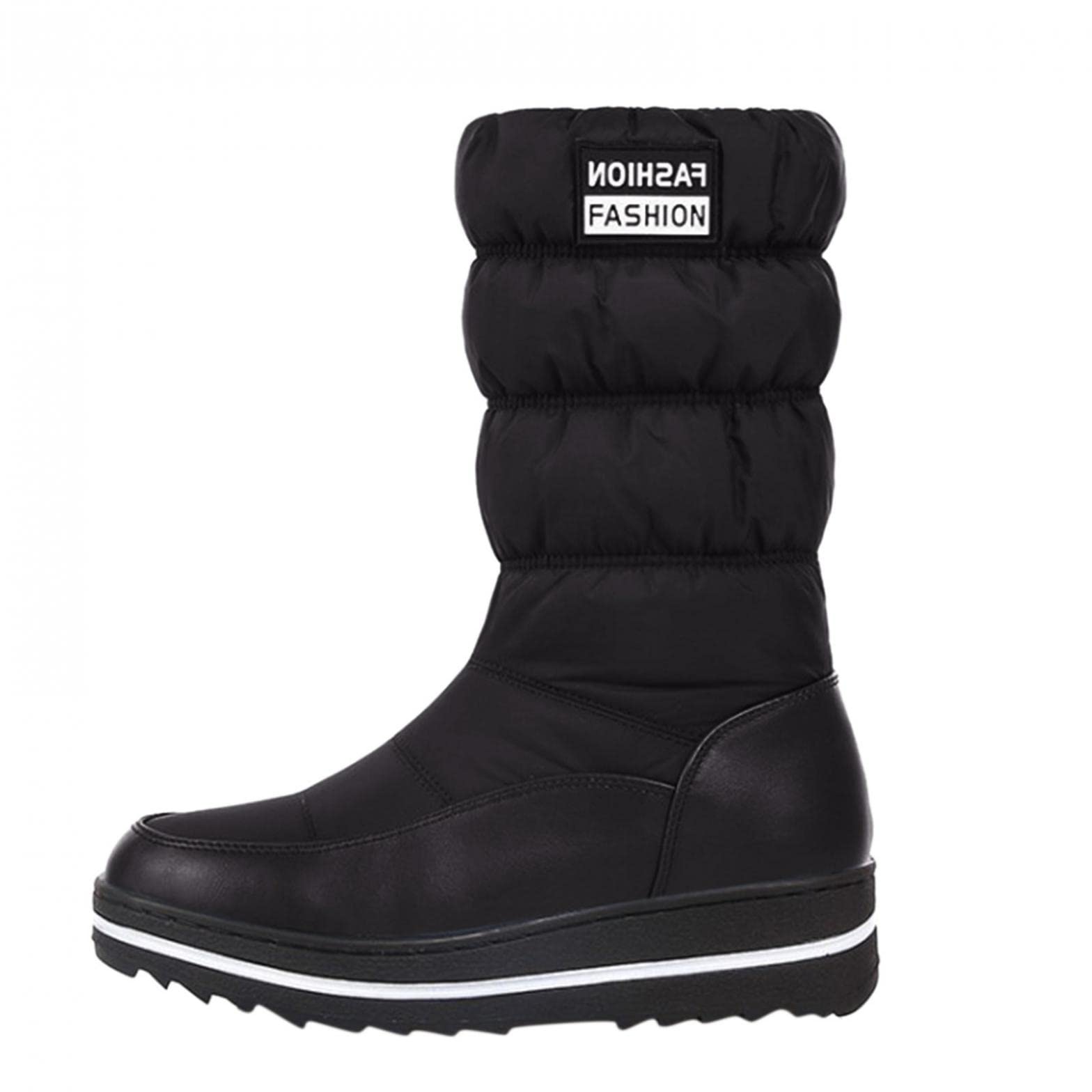 Women's Winter Boots - Waterproof, Breathable & Warm Lined Pull-On Booties for Outdoor Walking | Fashionable Cold Weather Shoes for Hiking, Snow & Daily Commute
