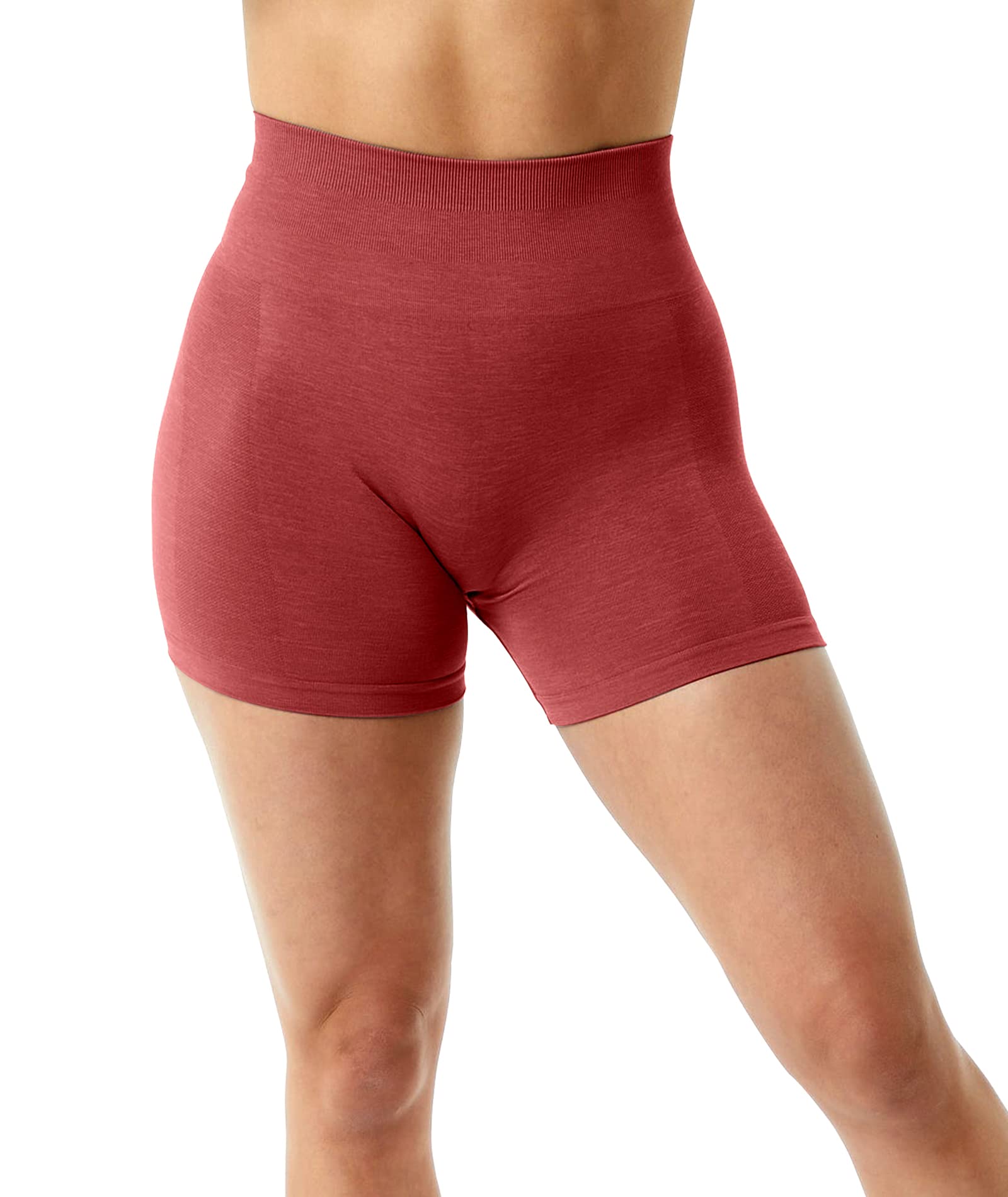 Unthewe Women's High Waisted Seamless Workout Shorts - Butt Lifting Gym & Yoga Shorts for Women - Perfect for Running, Training & Lounge Wear