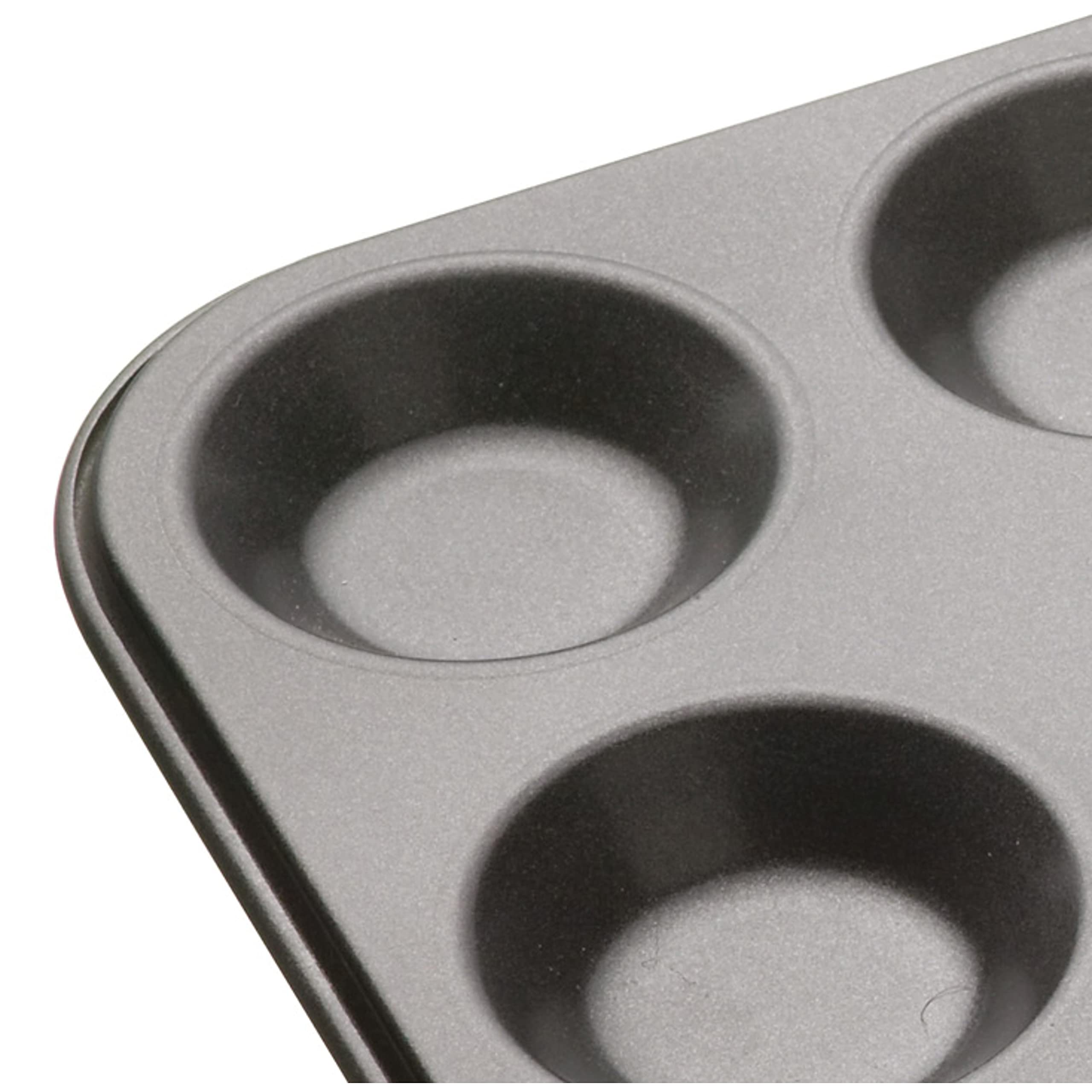 Masterclass Kitchencraft 12-Piece Baking Mince Pie Pan - 32 x 24cm Non-Stick Grey Tart Tray - Perfect for Holiday Baking, Christmas Pies & Party Desserts