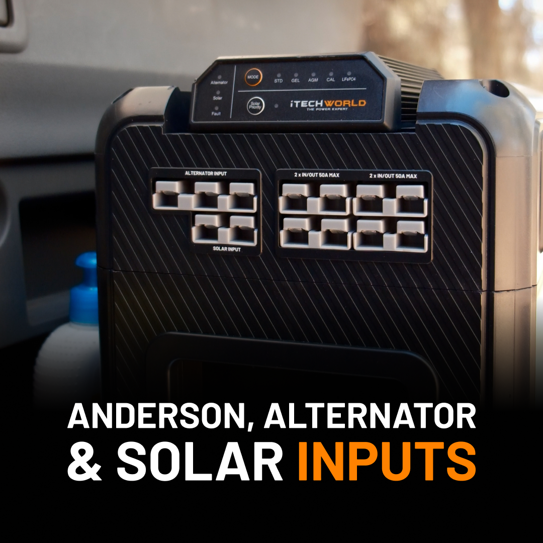 Premium GoFurther Dual Battery System with iTECHDCDC40 Charger & iTECH120X PRO Bluetooth Lithium Battery - Perfect for RVs, Boats, and Off-Grid Power Solutions