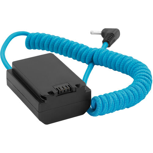 Kondor Blue 1.35mm 3.5mm DC to Sony NP-FZ100 Dummy Battery Power Cable - Perfect for Sony Mirrorless Cameras, Video Recording & Continuous Shooting