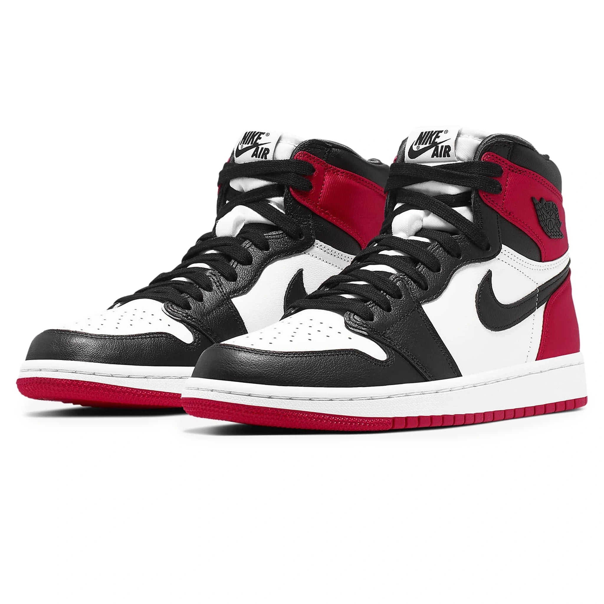 Air Jordan 1 Retro High Satin Black Toe Women's Basketball Shoes - Stylish Sneakers for Streetwear, Gym & Casual Outfits