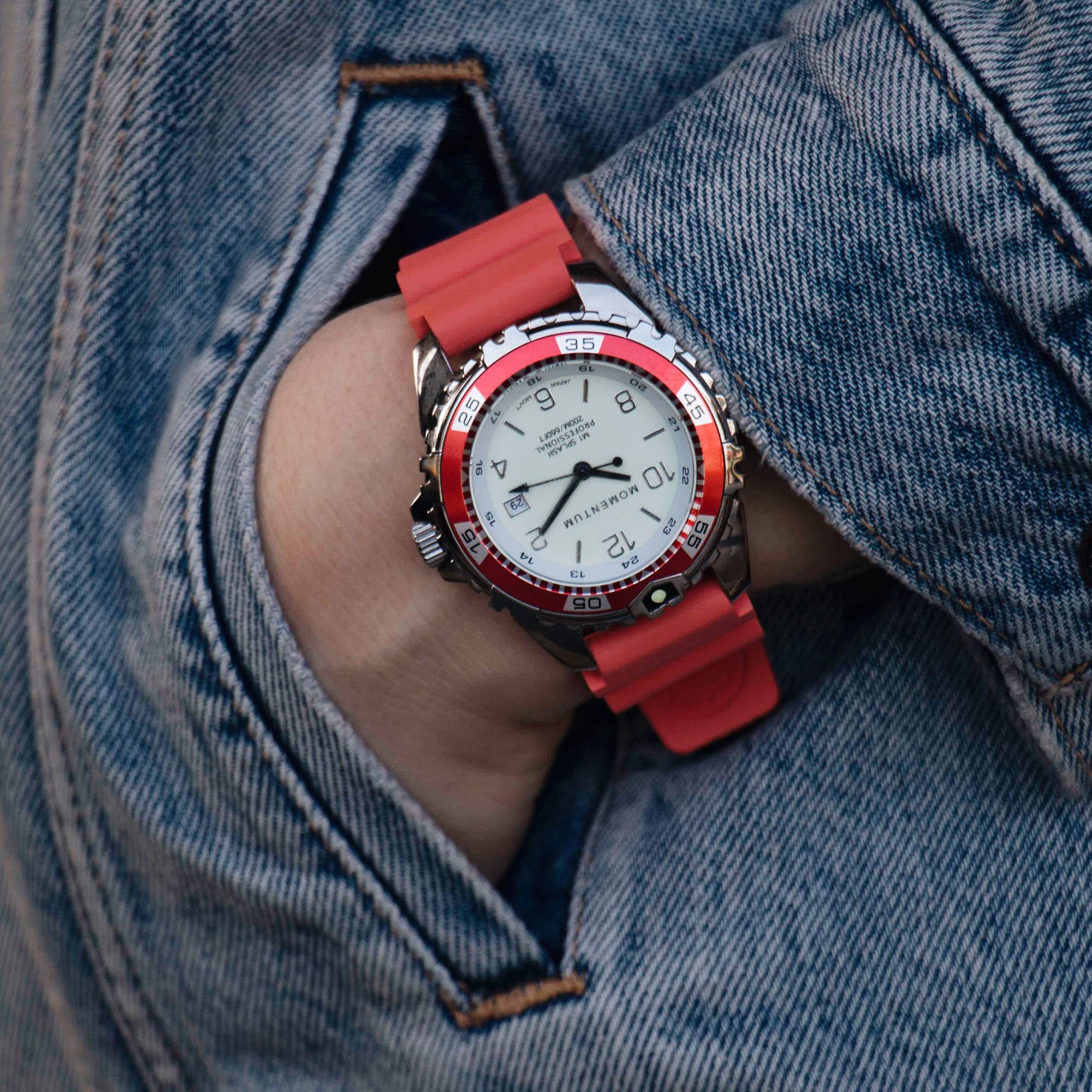 Unisex M1 Splash Watch - 200m Waterproof Dive Watch with Rotating Bezel for Swimming & Diving
