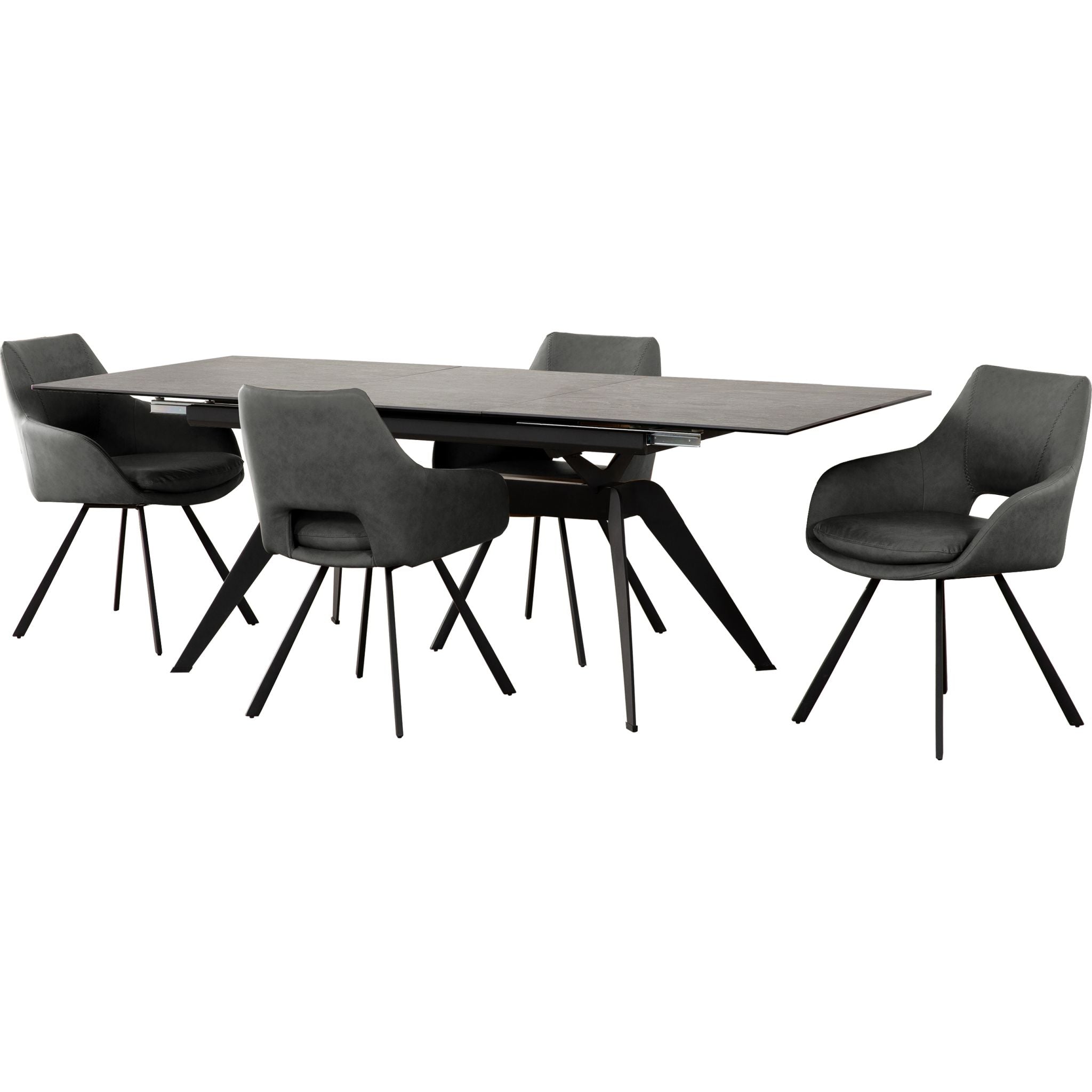 Premium 5-Piece Amaze Dining Set - Modern Kitchen & Dining Room Tableware for Family Meals, Dinner Parties & Entertaining Guests