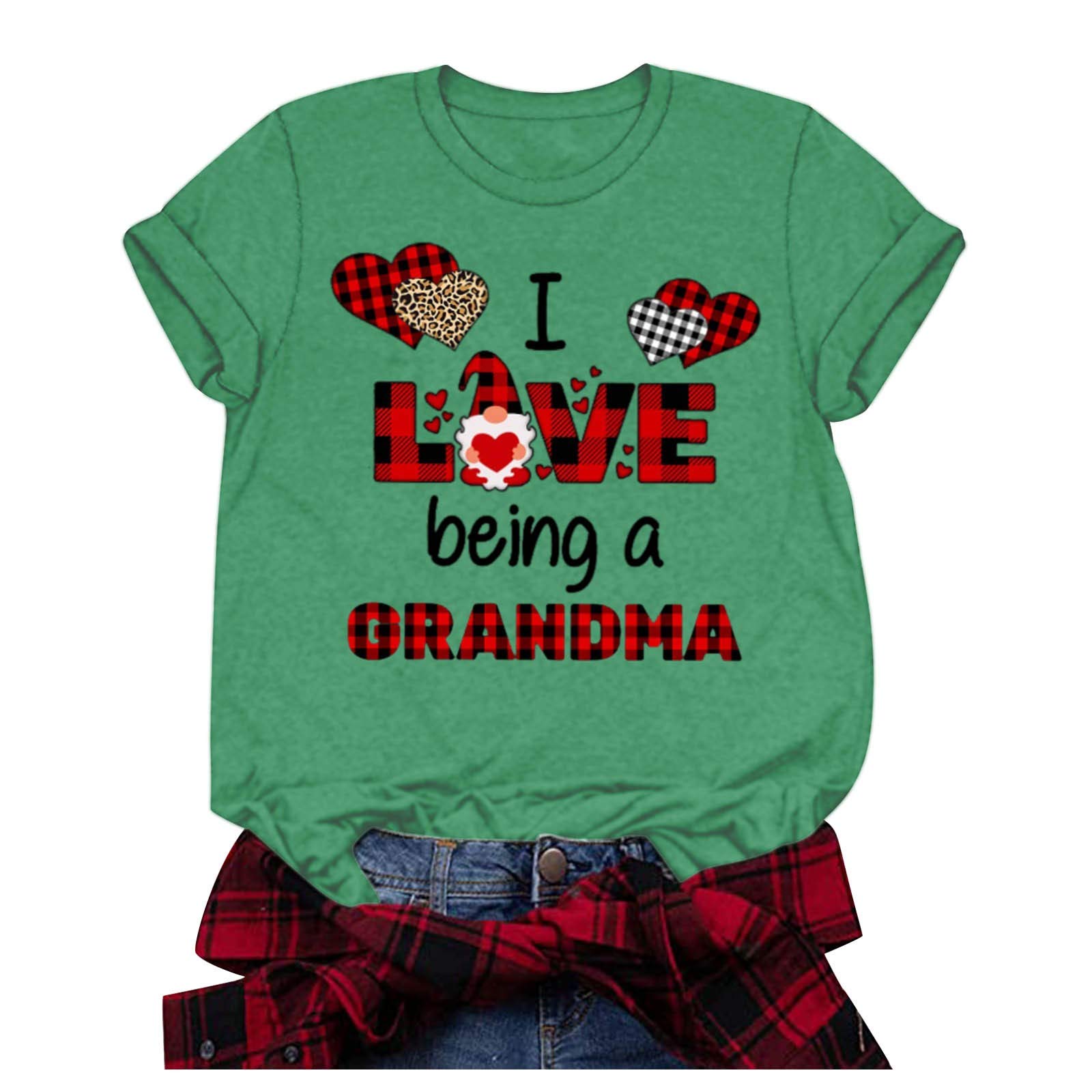 Valentine's Day Women's Graphic Tee - Short Sleeve Heart Letter Printed Blouse Top | Cute Casual Shirt for Date Night, Girls' Night Out & Romantic Gifts