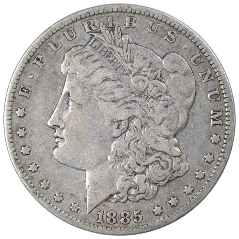 1885 O Morgan Silver Dollar $1 Coin - VF (Very Fine) Condition | 90% Silver US Collectible Coin for Investment & Numismatic Collections