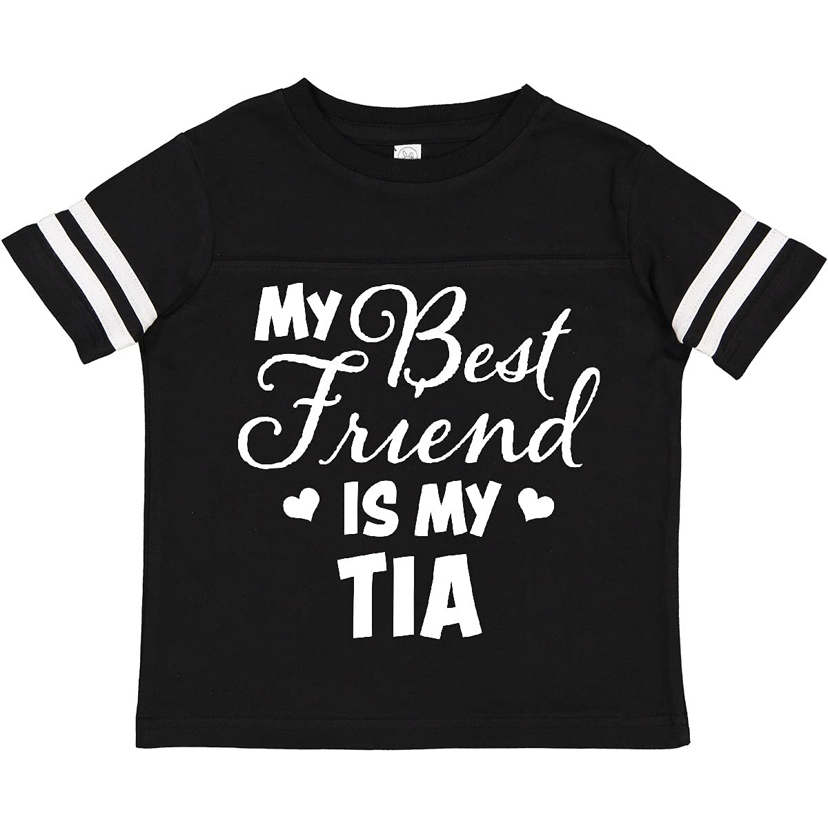 My Best Friend is My Tia with Hearts Toddler T-Shirt - Perfect for Family Gatherings, Birthdays, and Playdates