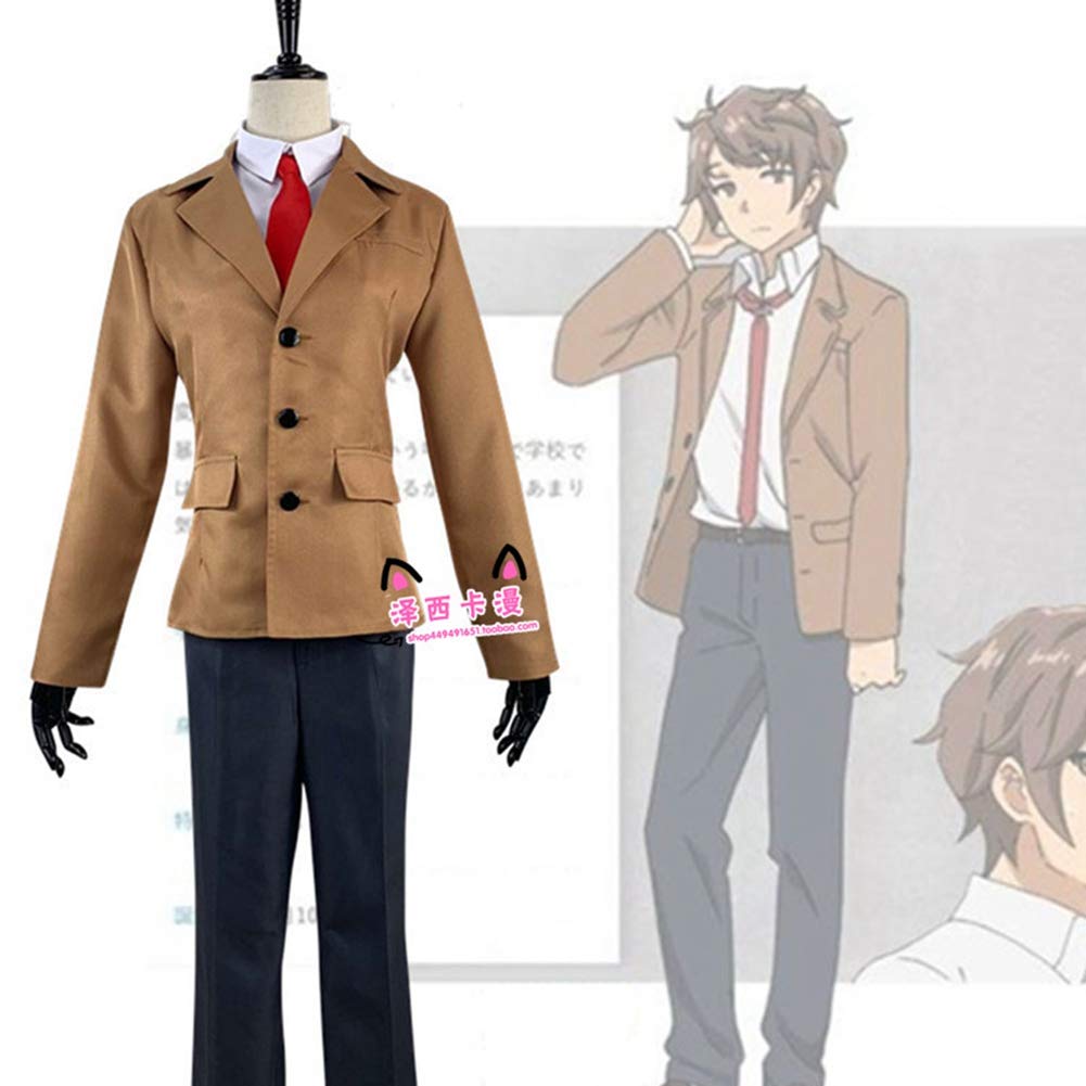 Anime Cosplay Costume - Azusagawa Sakuta School Uniform for Student Cosplay | Perfect for Halloween, Conventions & Themed Parties