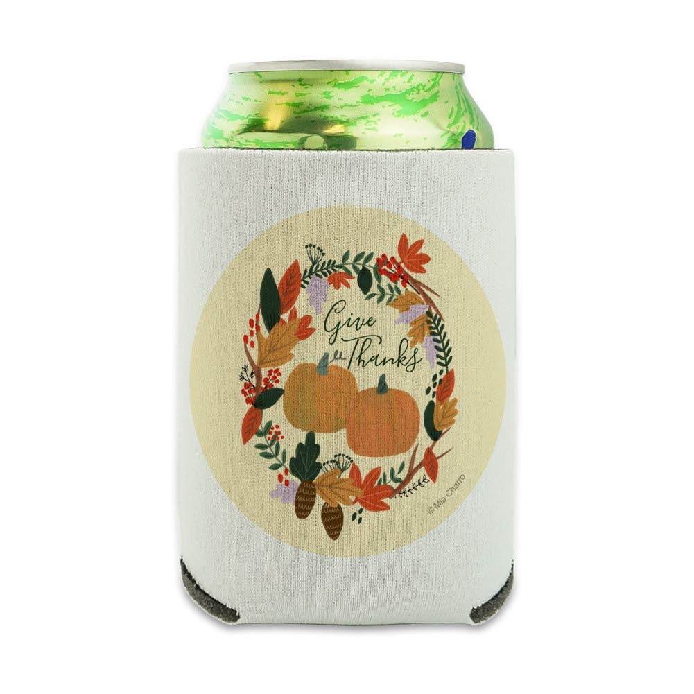 Pumpkins Thanksgiving Can Cooler - Insulated Collapsible Drink Sleeve & Beverage Holder for Beer, Soda & Cans - Perfect for Fall Parties, Thanksgiving Gatherings & Outdoor Events