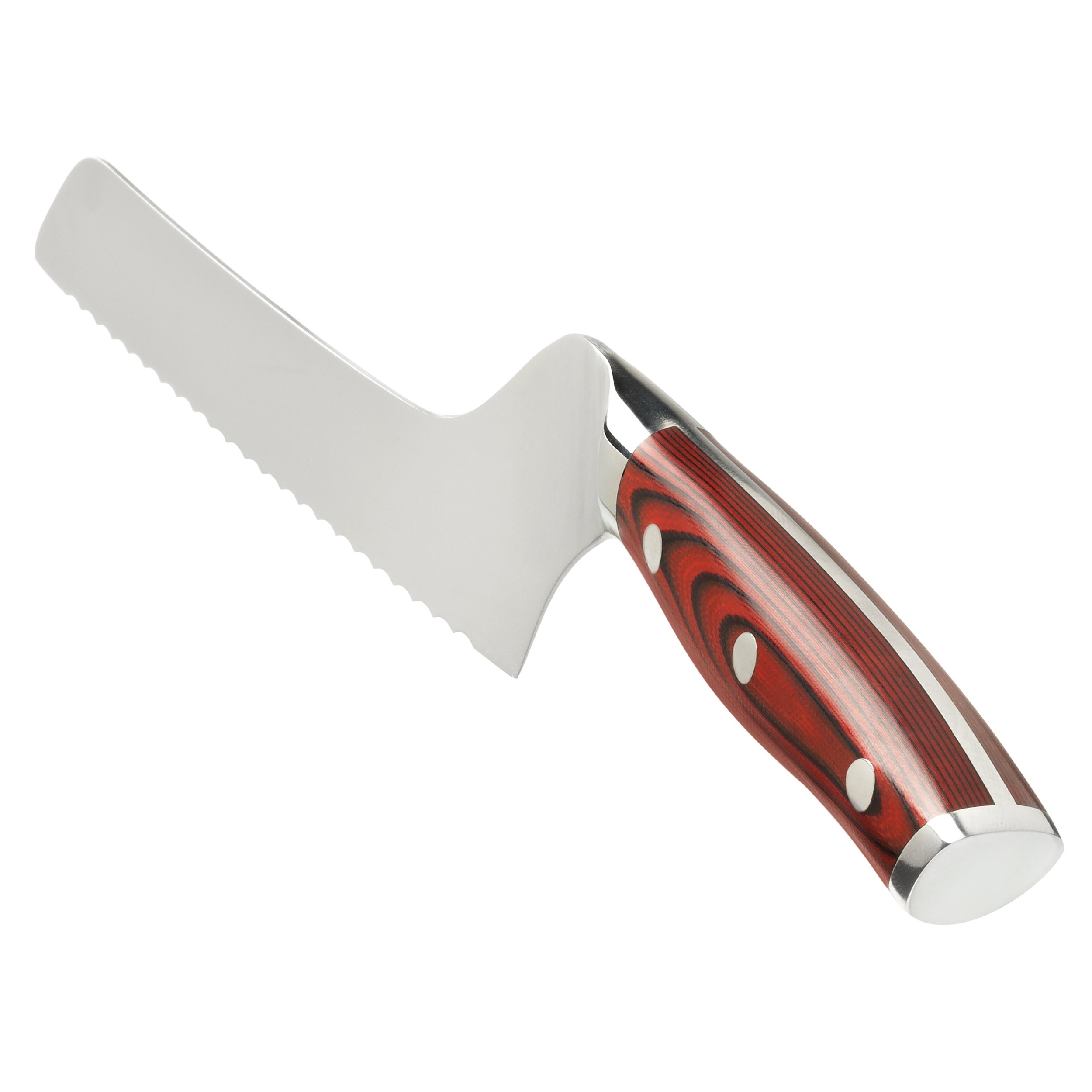 Ergo Chef Crimson Series 6-Piece Knife Set - 8-Inch Chef Knife, 8-Inch Bread Knife, 3.5-Inch Paring Knife with 3 Protective Blade Covers - Premium German Stainless Steel & Durable G10 Handle - Perfect for Professional Chefs & Home Cooking Enthusiasts