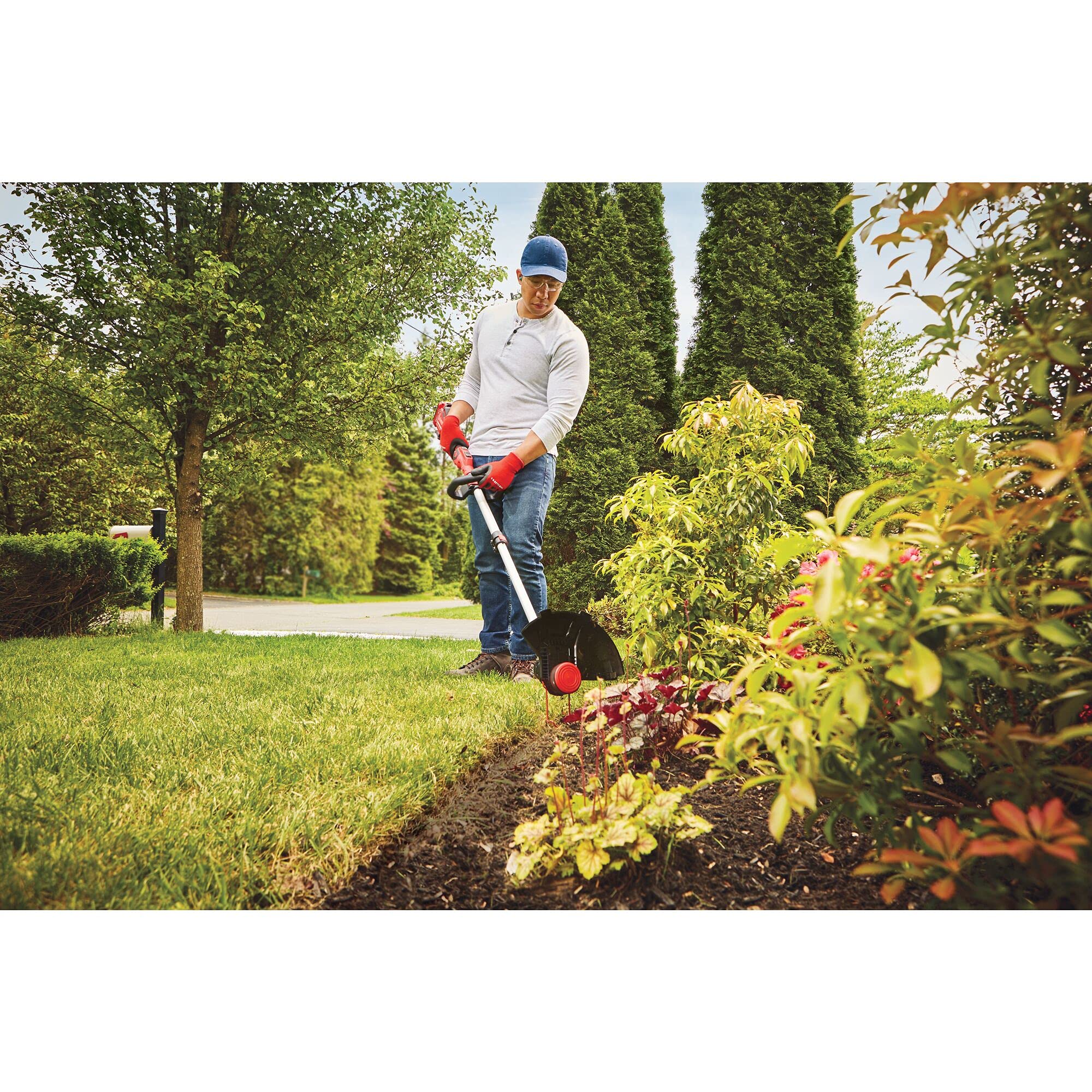 CRAFTSMAN 20V Cordless String Trimmer & Lawn Edger - Tool Only (CMCST910B) | Battery-Powered Weed Wacker for Yard Maintenance & Grass Trimming | Perfect for Home Lawn Care, Garden Edging & Landscape Maintenance