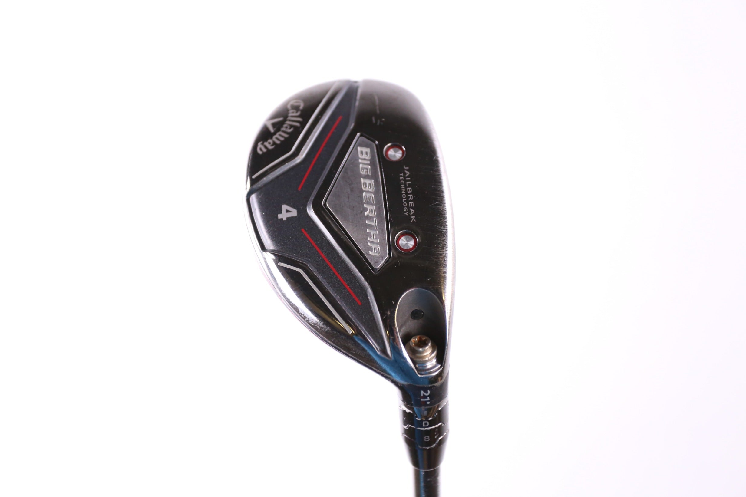 Used Callaway Big Bertha 2019 4H Hybrid Golf Club - Right Handed, 21 Degrees, Stiff Flex - Perfect for Mid-Handicap Players on Fairway Shots