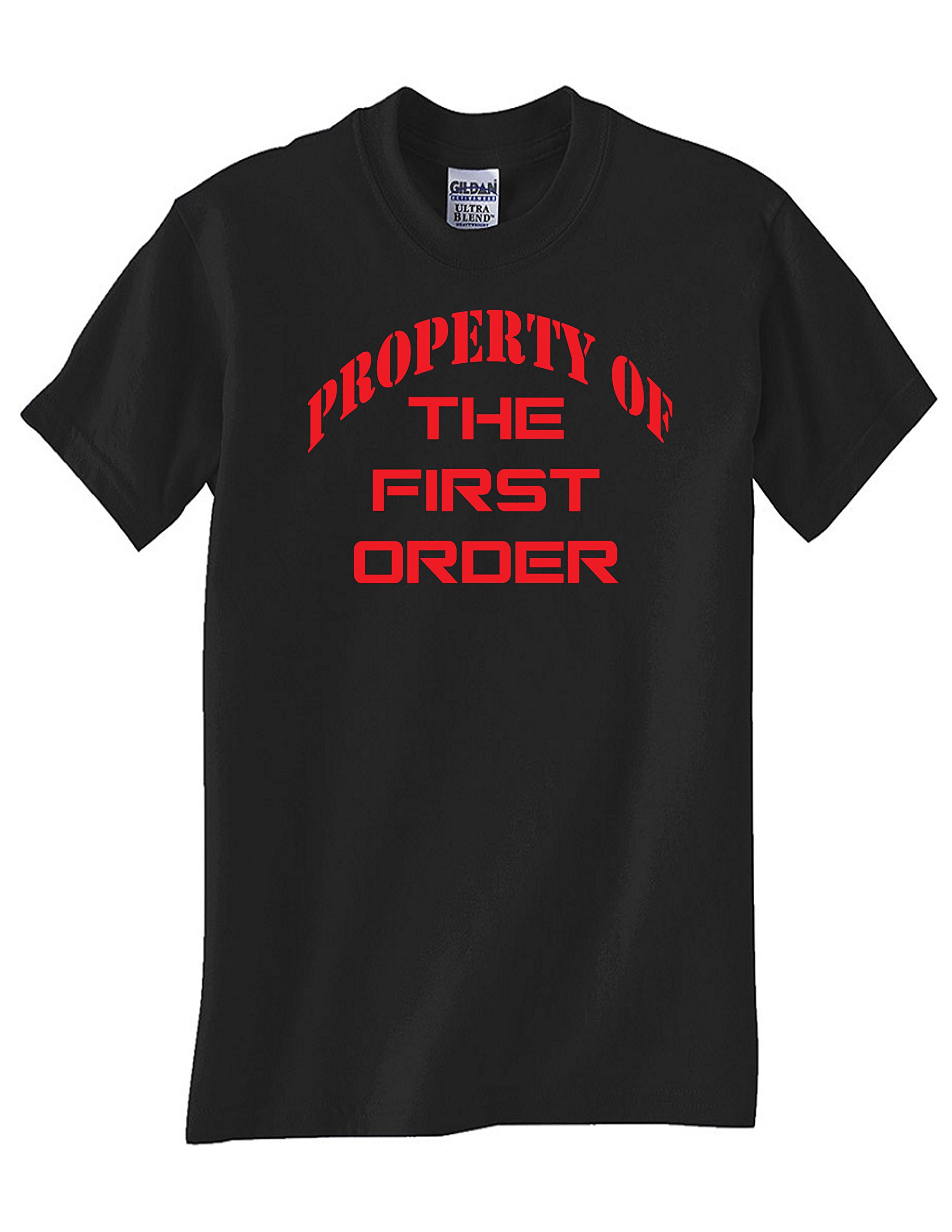 STUFF WITH ATTITUDE Property First Order Black T-Shirt | Men's Graphic Tee | Star Wars Inspired Fashion | Perfect for Cosplay, Conventions & Everyday Wear