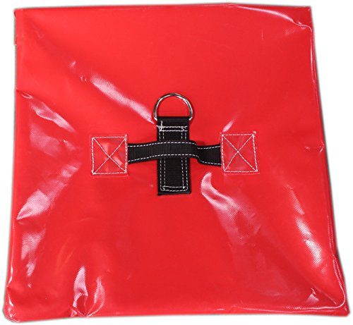Heavy Duty Vinyl Sand Bags - 10 Pack Red Anchors for Inflatables, Bounce Houses, Tents & Outdoor Events | Weatherproof Support for Yard Games, Canopies & Temporary Structures