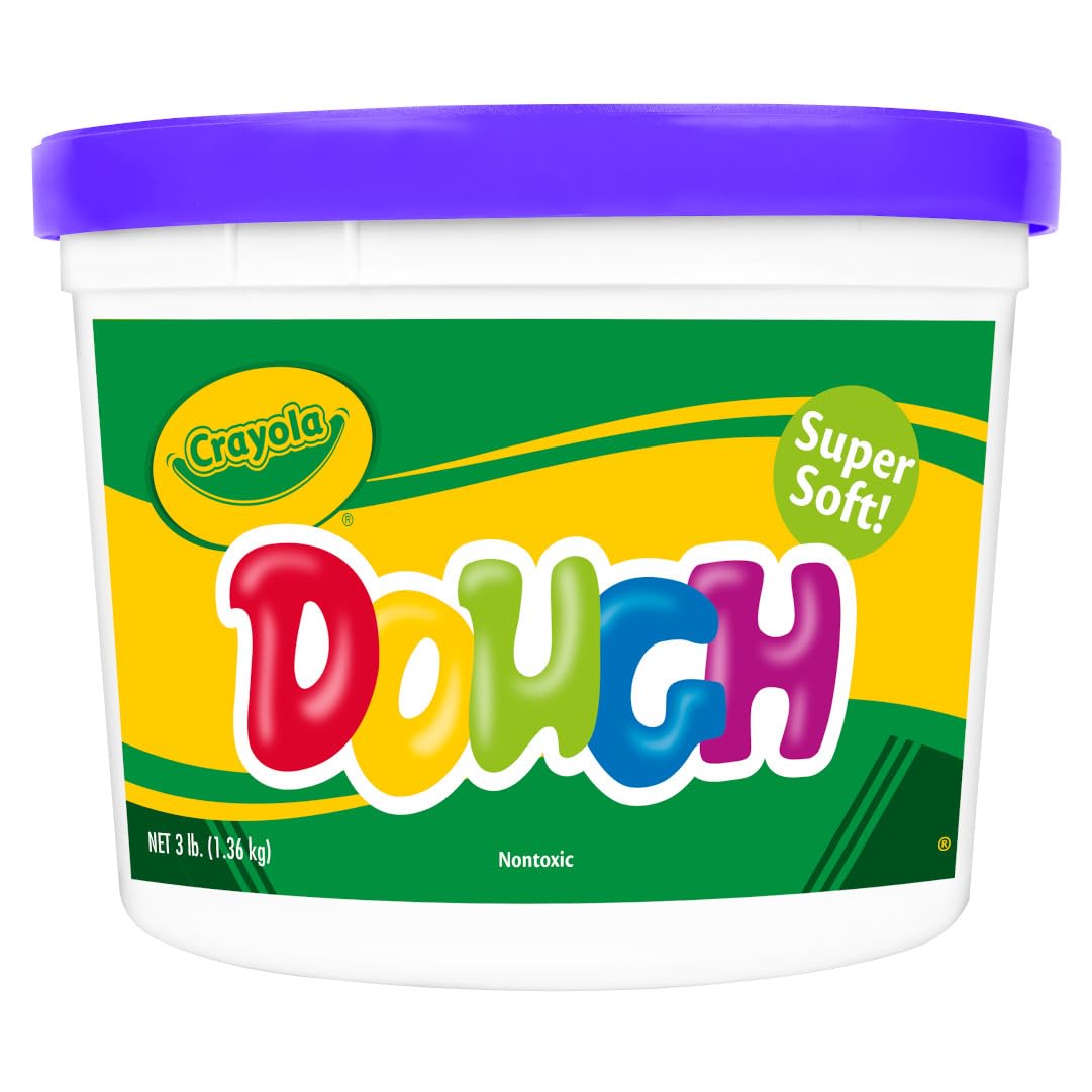 Crayola Purple Modeling Dough (3lb) - Non-Toxic Bulk Play Clay for Kids Ages 3+, Resealable Tub, Perfect for Arts & Crafts, Sensory Play & Classroom Activities
