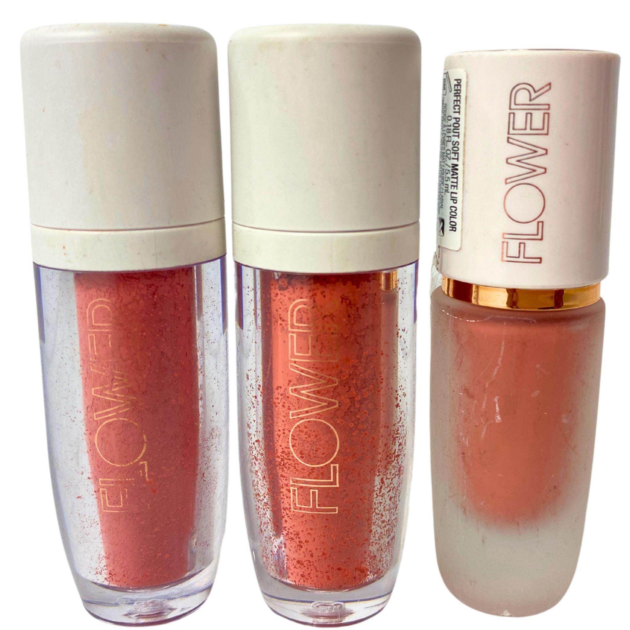 46 Pcs Flower Powder Play & Soft Matte Lip Color Set - Long Lasting Lipstick for Women, Perfect Pout Lipstick Kit - Great for Parties, Weddings, and Daily Makeup Looks