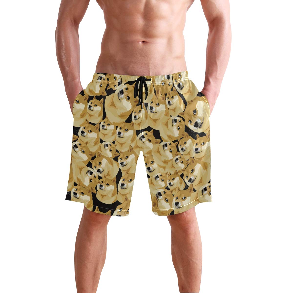 Men's Quick Dry Swim Trunks - Lightweight Board Shorts with Drawstring for Swimming, Surfing & Beach Activities | Comfortable Bathing Suits for Summer Vacation
