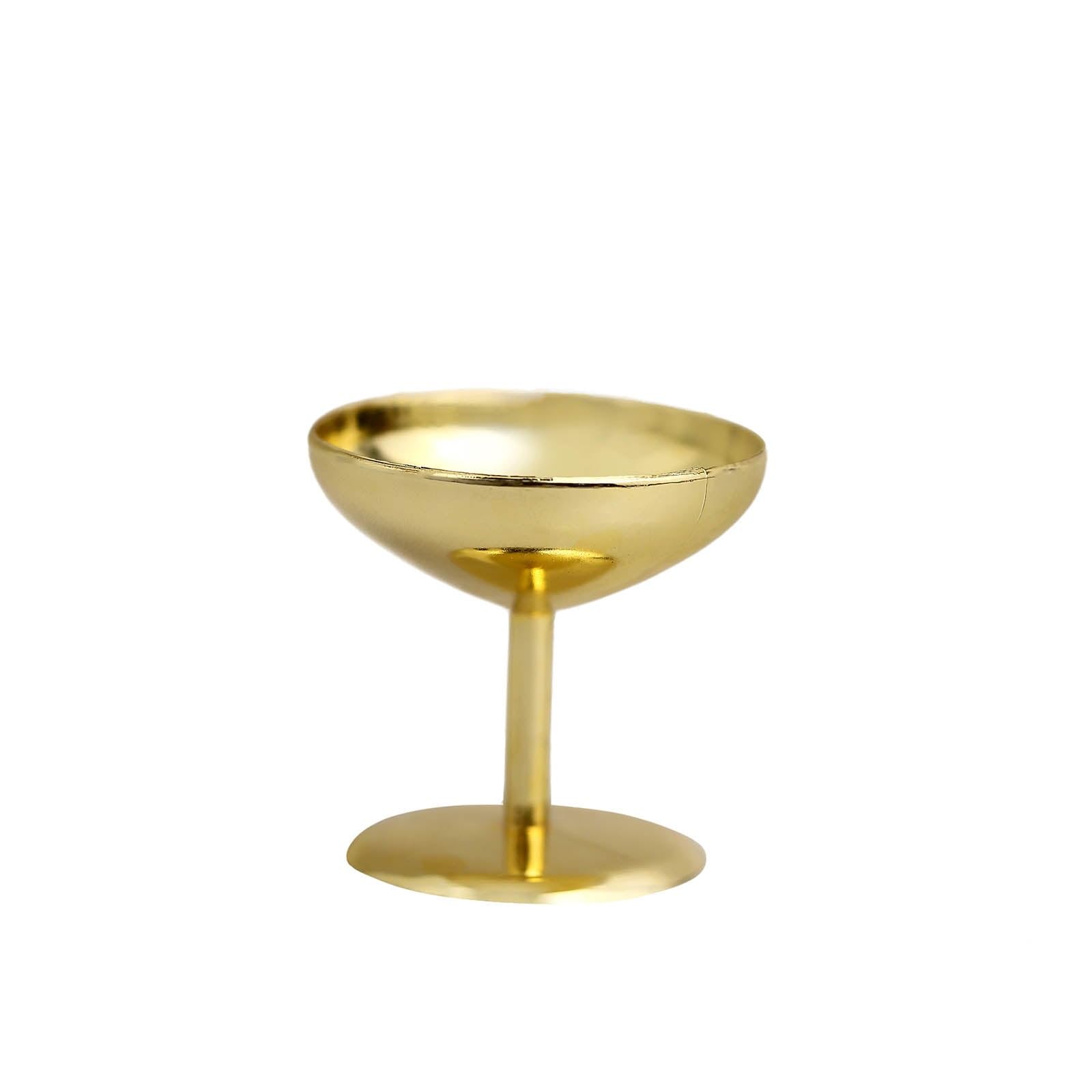 Efavormart 12 Pack 2 Inch Gold Party Favor Dessert Cups - Elegant Wedding Candy Dishes for Treats & Snacks | Perfect for Bridal Showers, Birthday Parties & Special Events