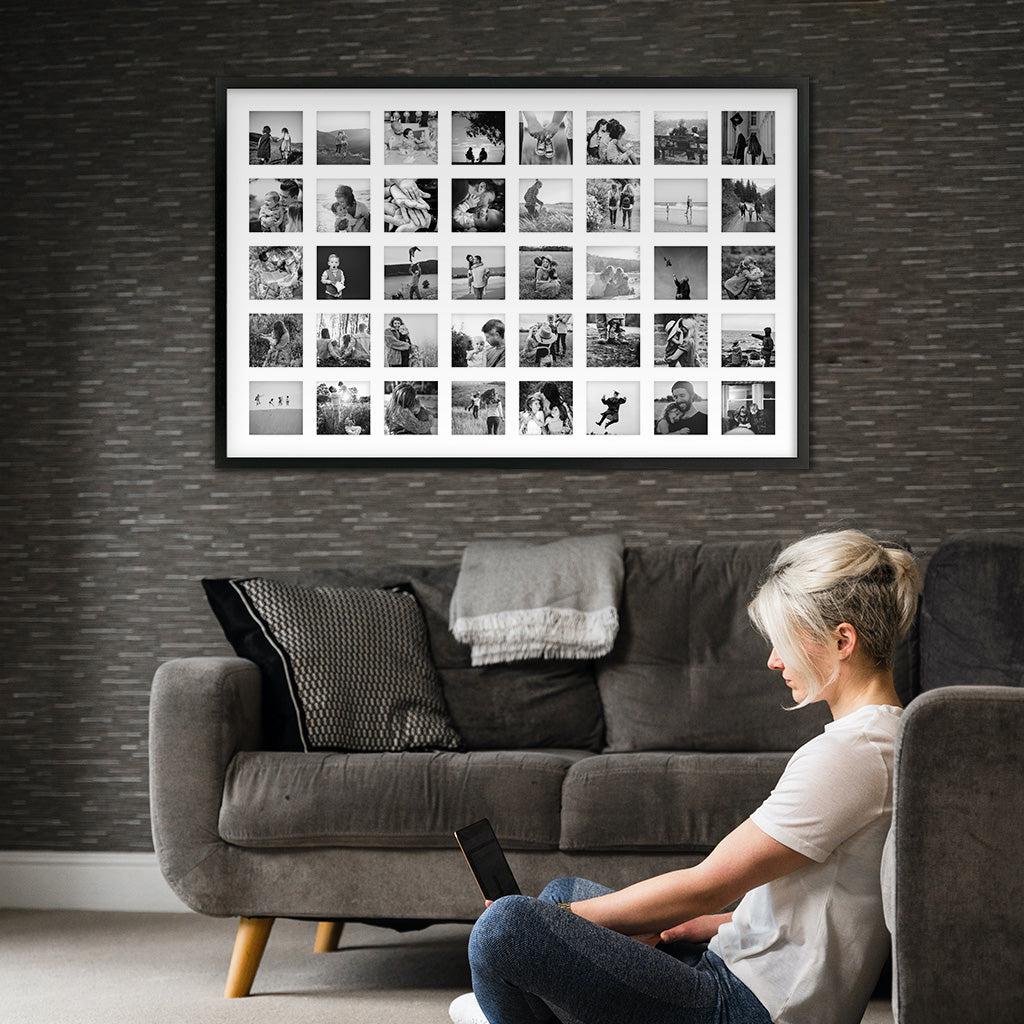 Collage Frame - Multi Aperture Photo Frame for Wall Display | Perfect for Family Photos, Wedding Pictures & Home Decor