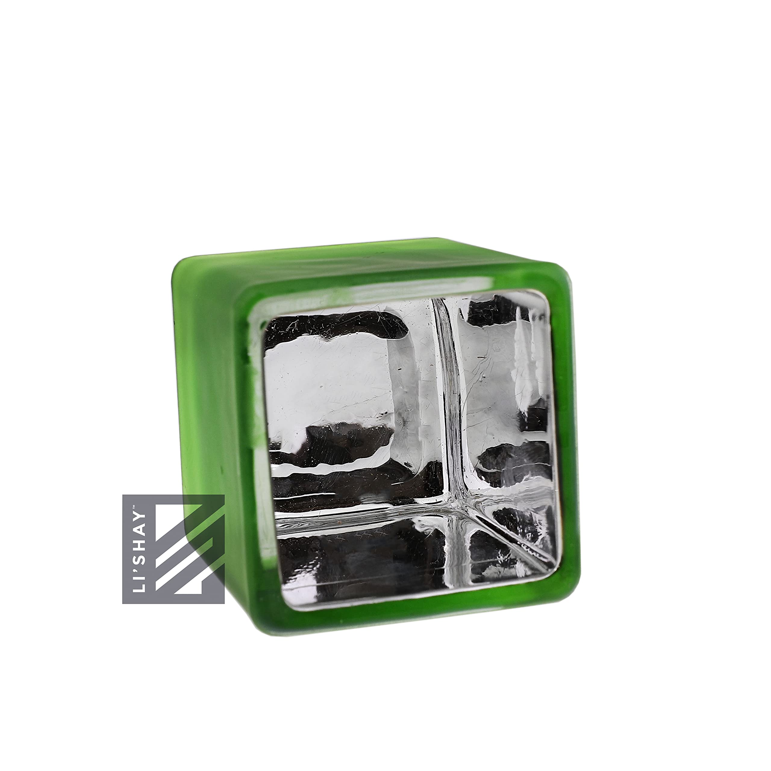 Elegant Green Square Tealight Candle Holder Set of 3 - Perfect for Home Decor, Wedding Centerpieces & Romantic Ambiance