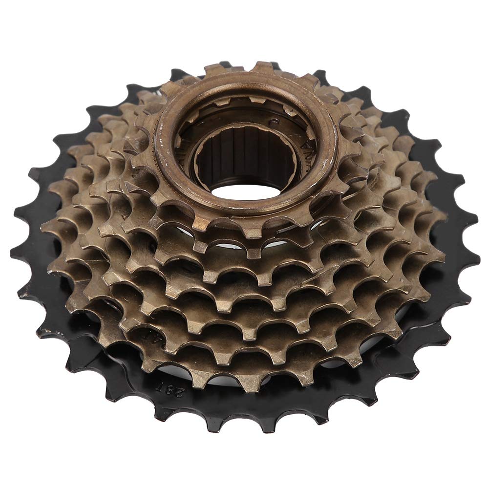 6 Speed 14T-28T Bicycle Freewheel Cassette - Bike Multiple Speed Teeth Cassette Replacement for Road & Mountain Bikes - Perfect for Cycling, Commuting & Gear Upgrades