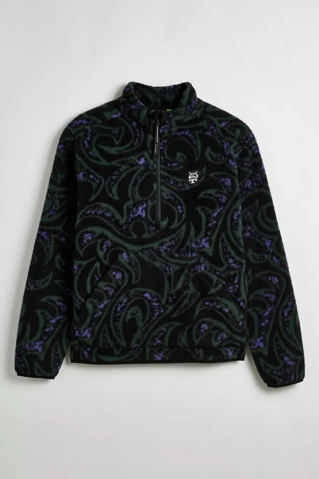 Quiksilver Men's Mercury Sherpa Hoodie - Warm Fleece-Lined Kangaroo Pocket Jacket for Outdoor Activities & Casual Wear