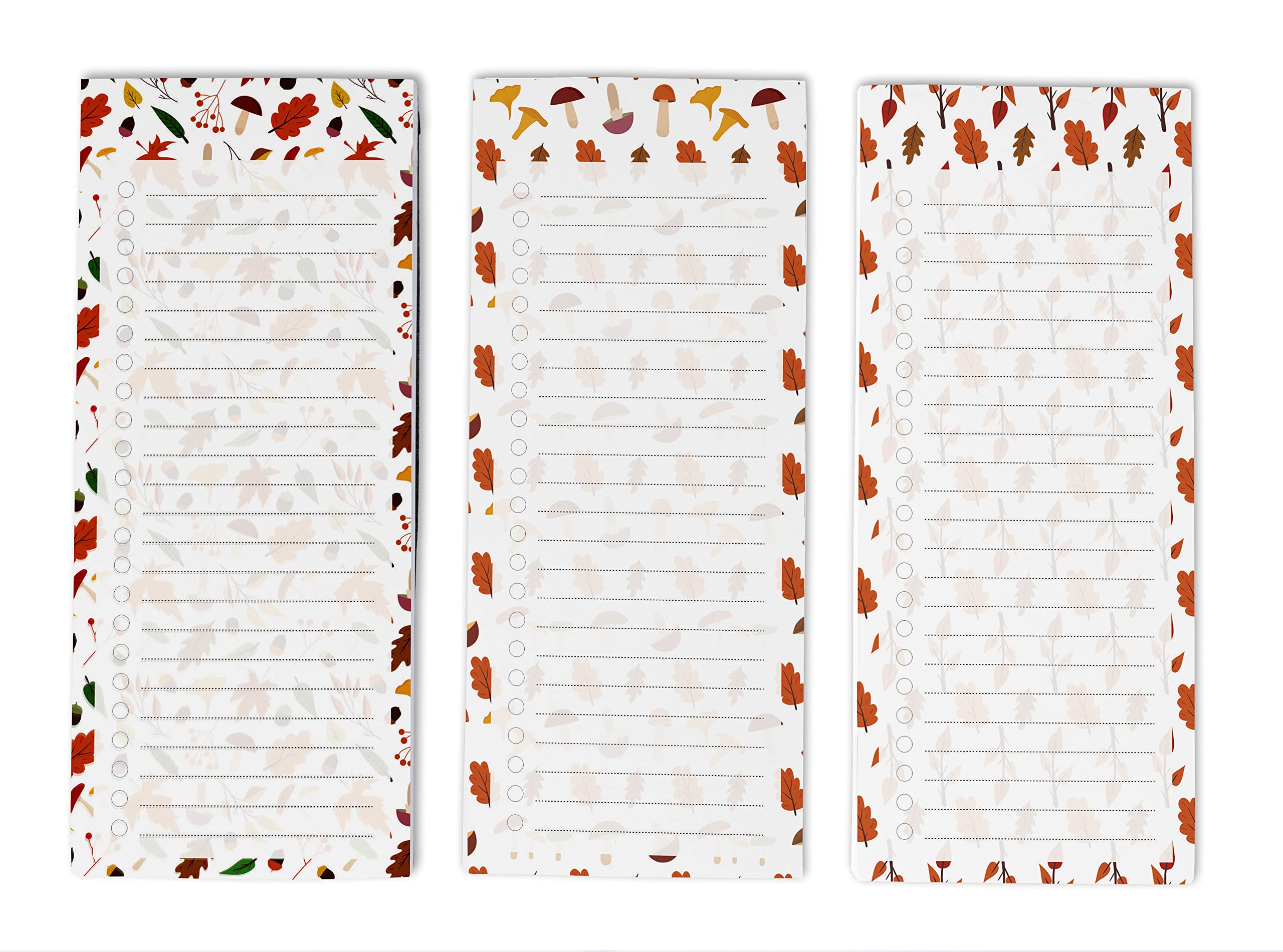 3-Pack Magnetic Fridge To-Do List Notepads - 50 Sheets Each, Abstract Design Memo Pads for Refrigerator, Kitchen & Office Organization - Perfect for Grocery Lists, Reminders & Family Messages