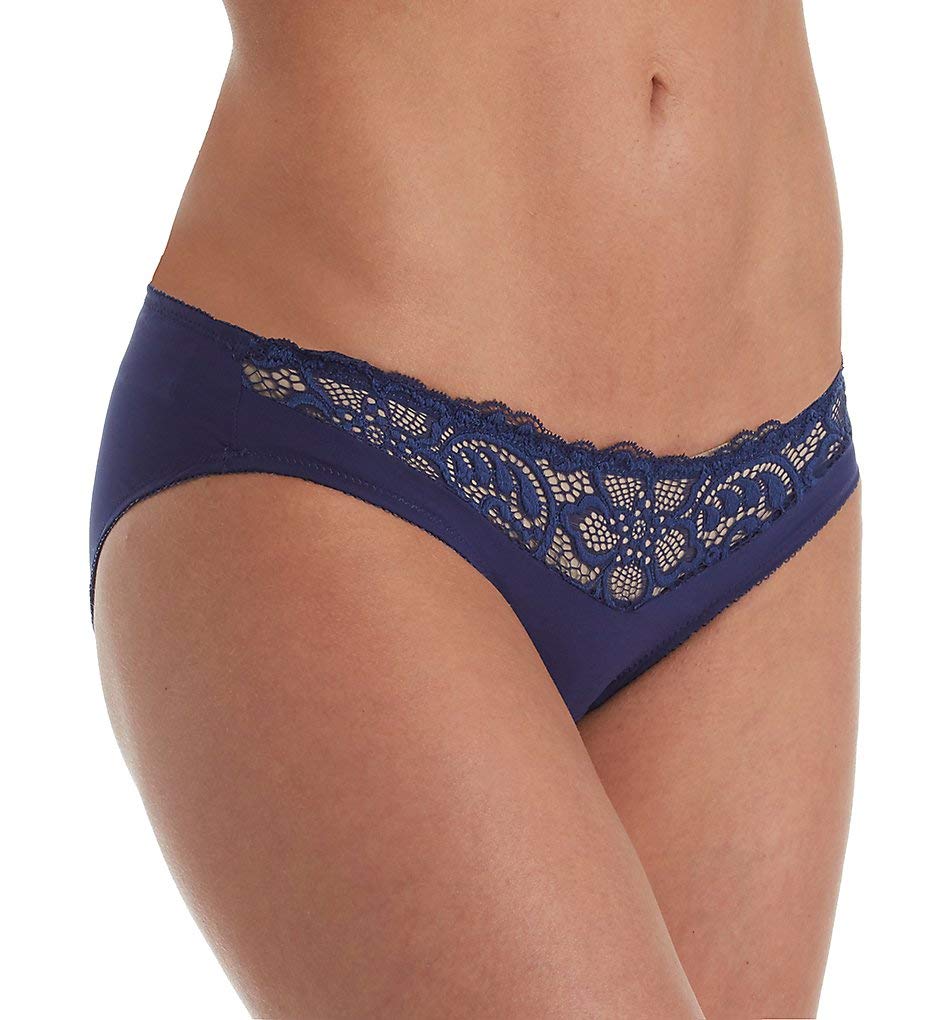 PARFAIT Cora Bikini Panty (P5633) - Comfortable Cotton Underwear for Women, Size M, Navy Blue - Perfect for Beach, Swimming & Daily Wear