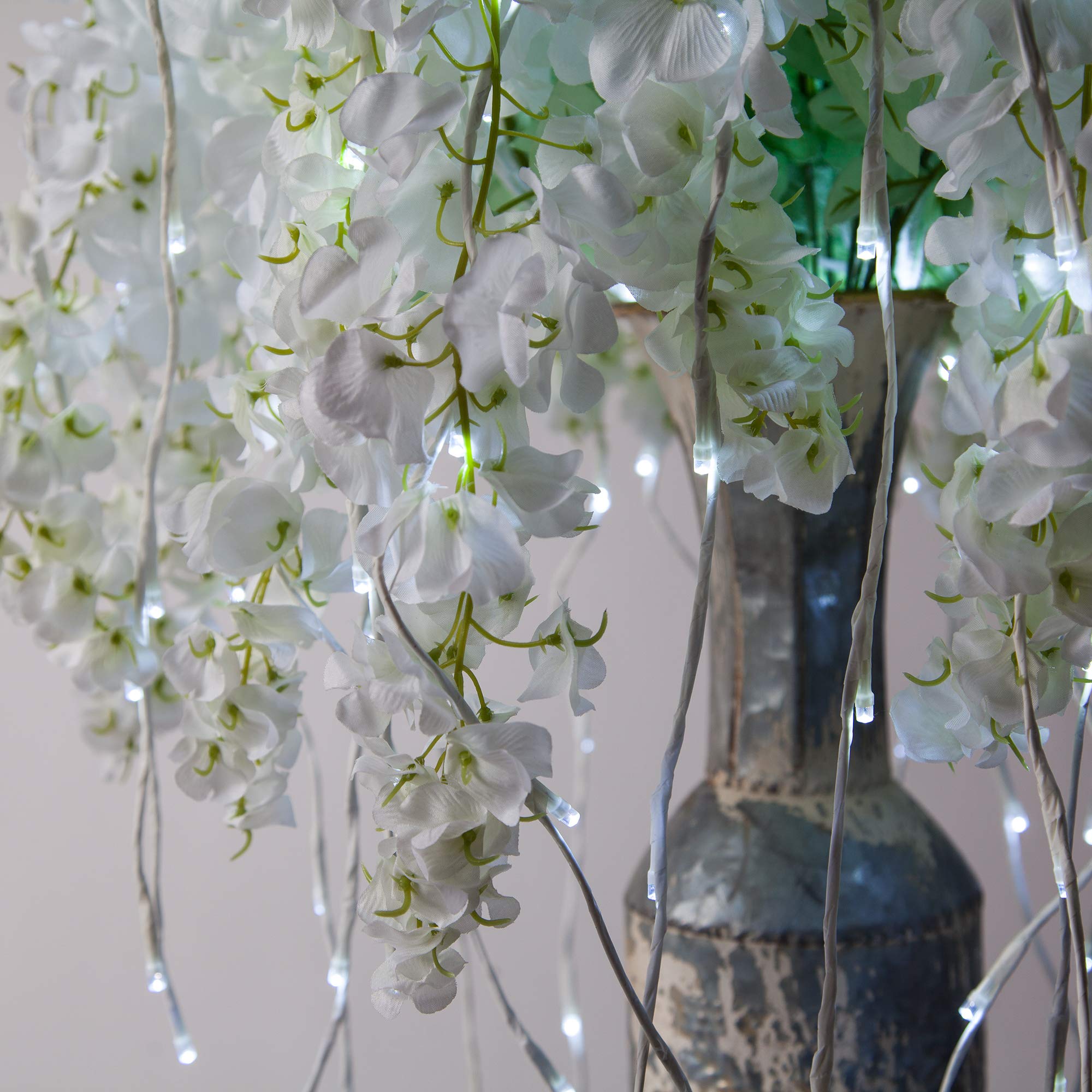 Wintergreen Lighting LED Lighted Willow Branches - 736 Cool White Lights, 79