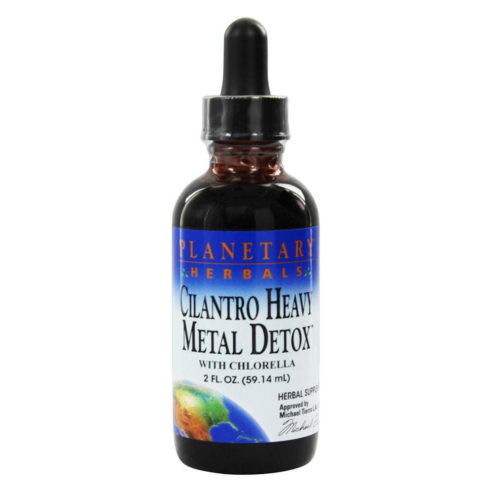 Planetary Herbals Cilantro Metal Detox Liquid with Chlorella - Natural Heavy Metal Cleansing Supplement for Detox & Immune Support - Perfect for Daily Wellness & Post-Exposure Recovery