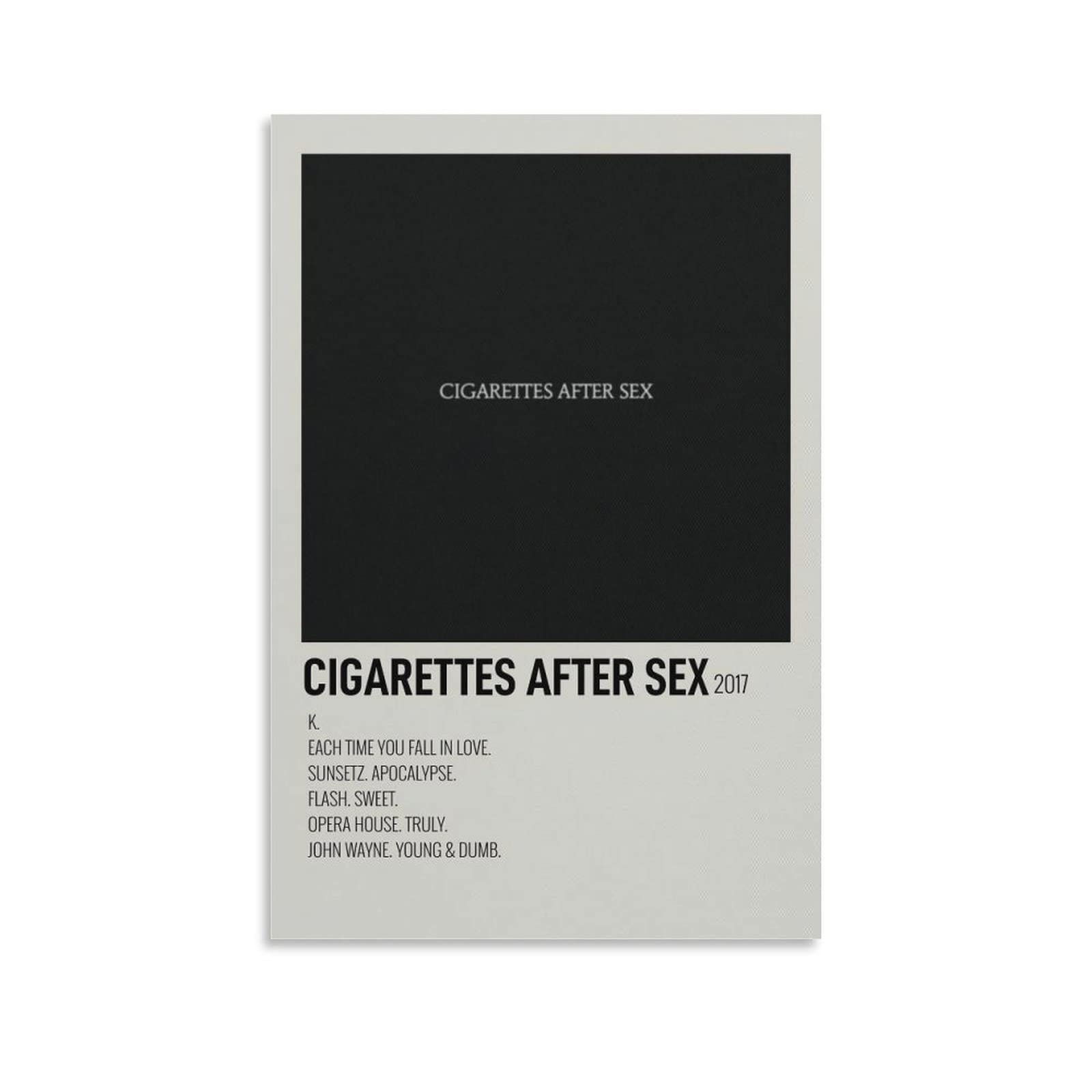 Cigarettes After Sex Canvas Poster - 12x18inch (30x45cm) Unframed Wall Art Print for Living Room & Bedroom Decor | Music Band Painting | Home & Office Decoration