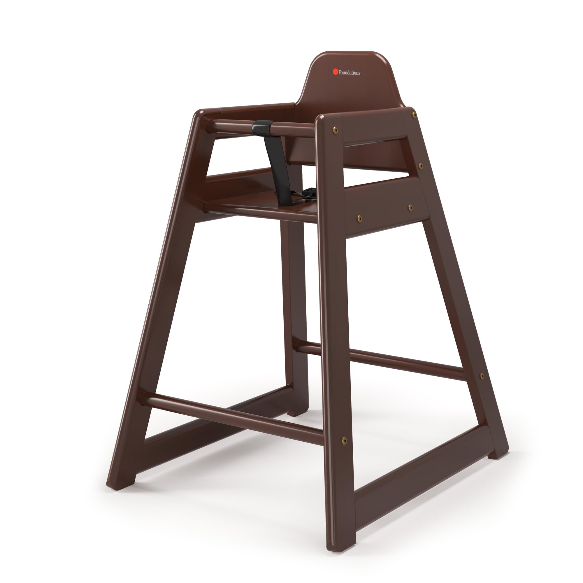 **Durable & Easy-Clean Foundations Highchair for Restaurants, Airbnbs, and Home Use – Antique Cherry Finish – Perfect for Dining, Cafes, and Family Gatherings**
